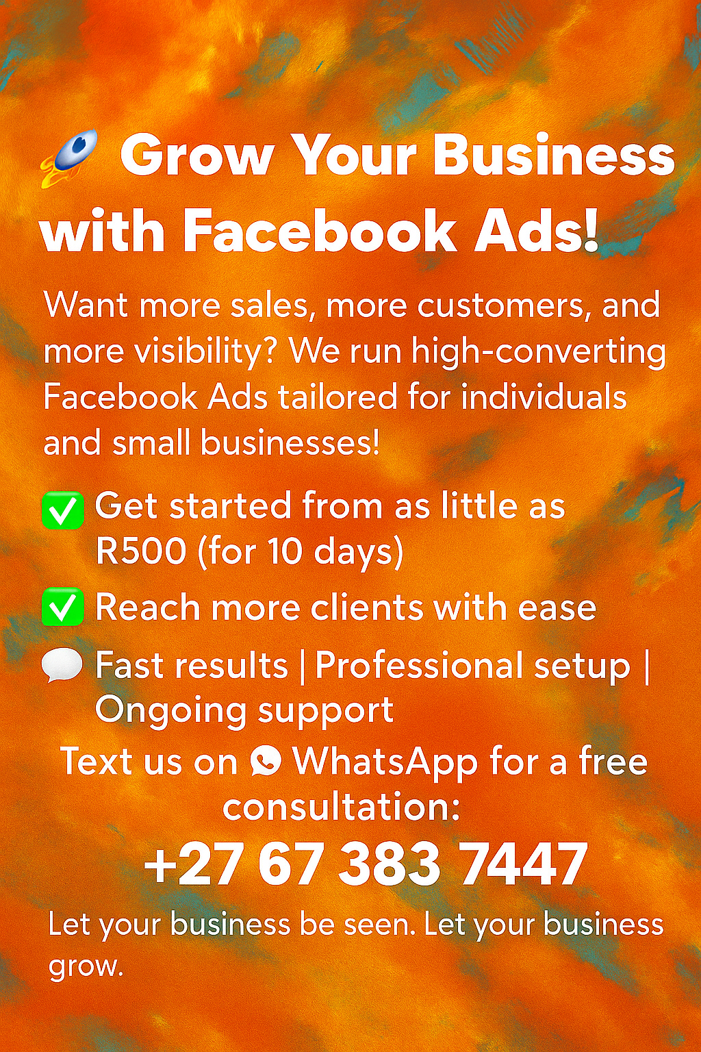 FACEBOOK ADS (BASIC PACKAGE)